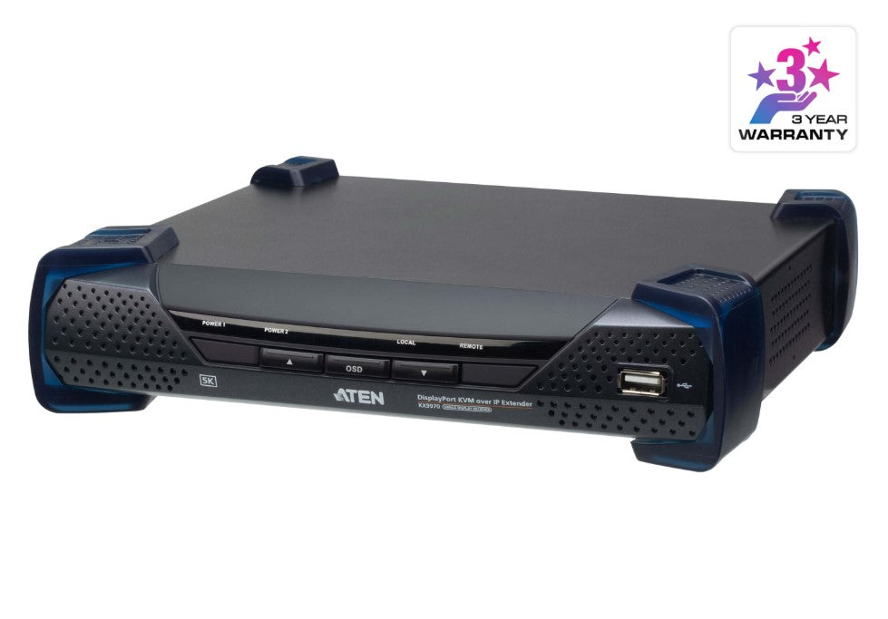Aten 5K DisplayPort KVM over IP Receiver with Boundless Switching and Support for Video Walls Aten 5K DisplayPort KVM over IP Receiver with Boundless Switching and Support for Video Walls